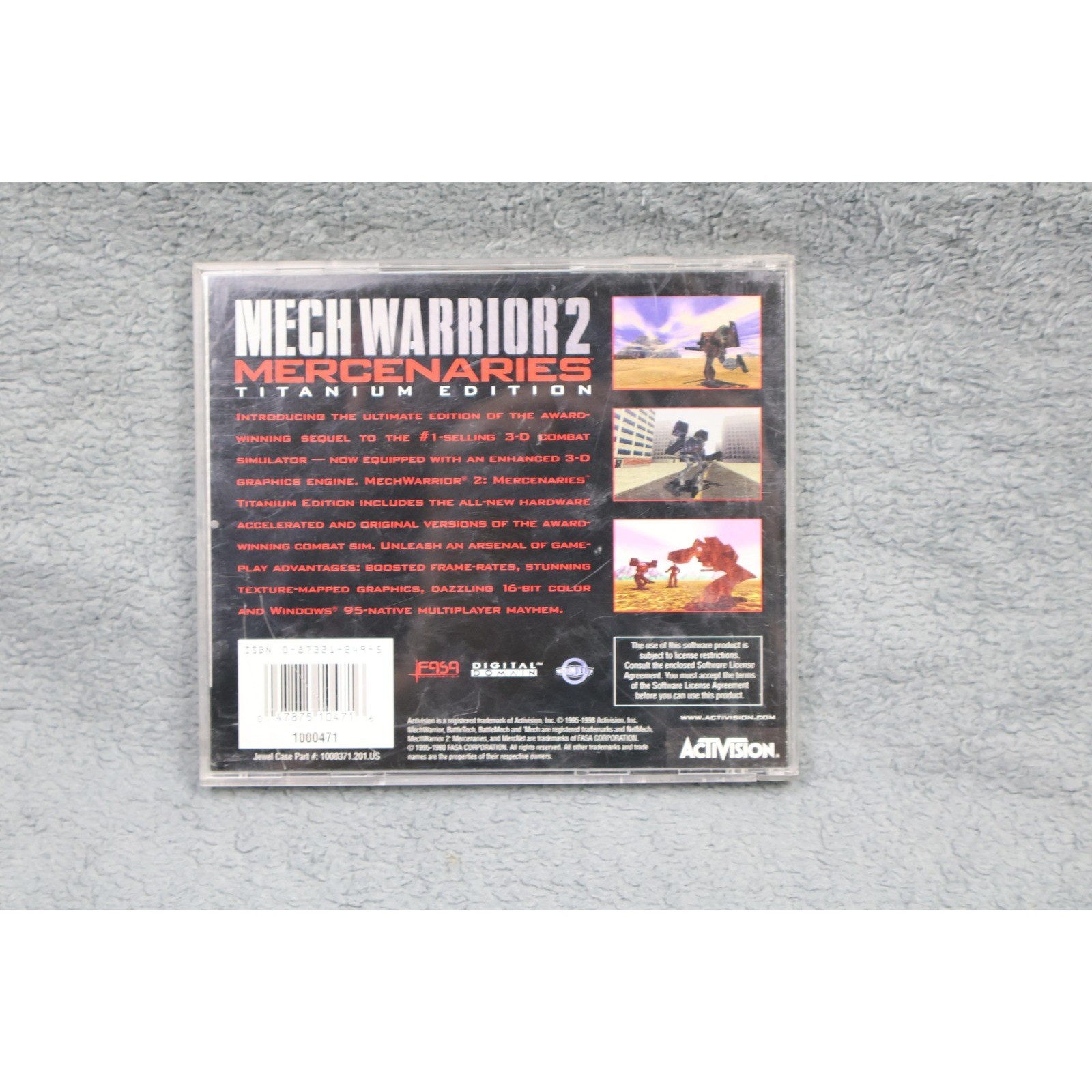 Vintage MechWarrior 2 Mercenaries Titanium Edition PC CD-ROM Activision Game