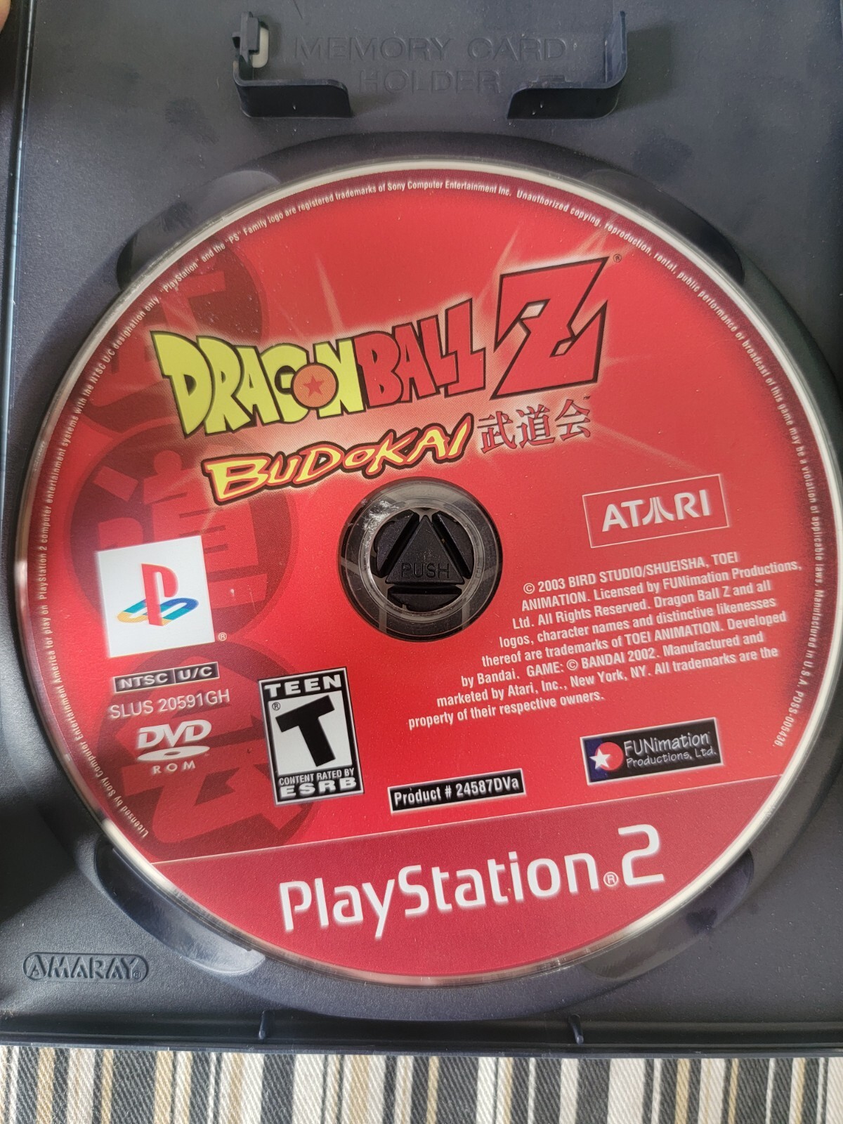 Dragon Ball Z: Budokai (Sony PlayStation 2, 2002) GREATEST HITS USED