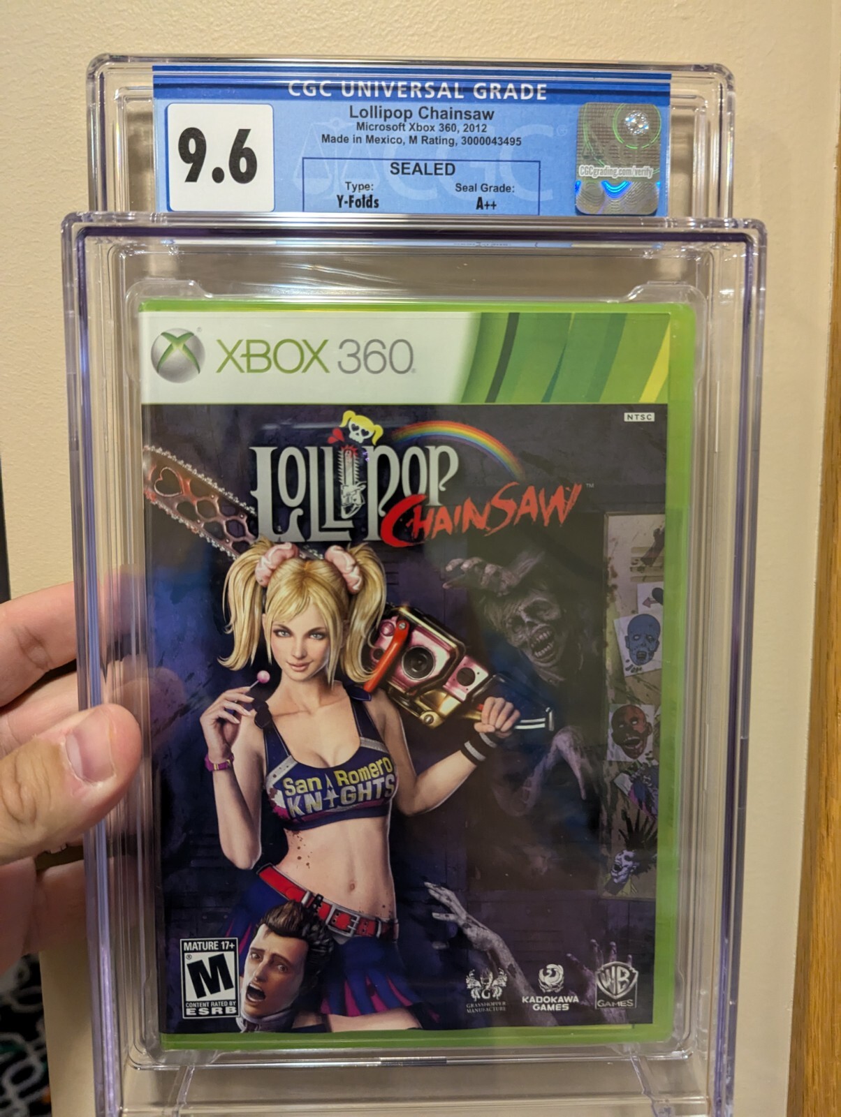 Lollipop Chainsaw (2012, Xbox 360) – New Sealed – Graded CGC 9.6 A++