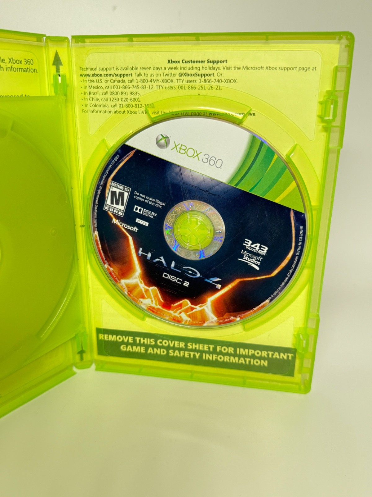 2012 Xbox 360 HALO 4 343 industries-Tested Authentic