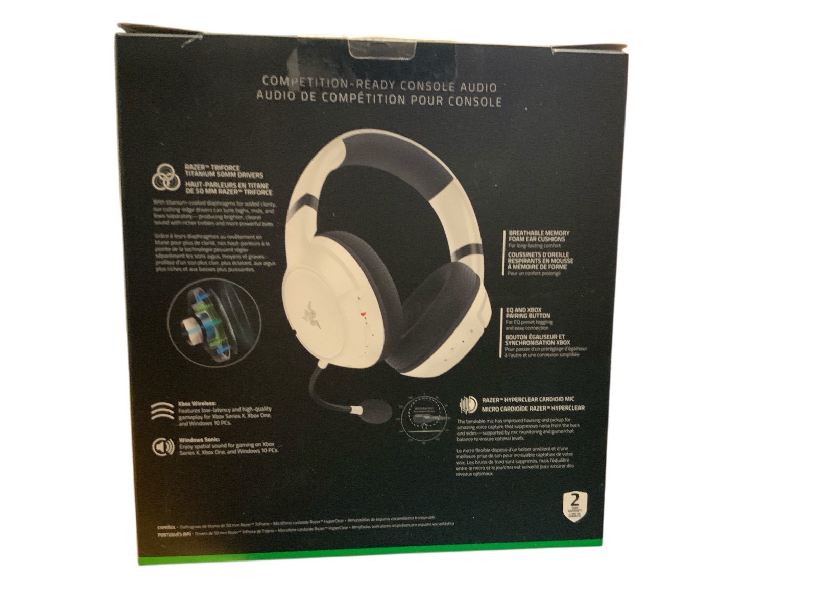 Razer Kaira Wireless Gaming Headset for Xbox Series X|S, Xbox One – White