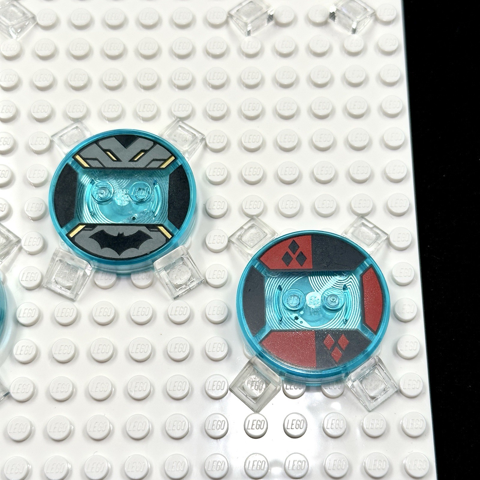 LEGO Dimensions Toy (3) pc Base Disc Tag Only Lot – DC Hero & Villan Themes