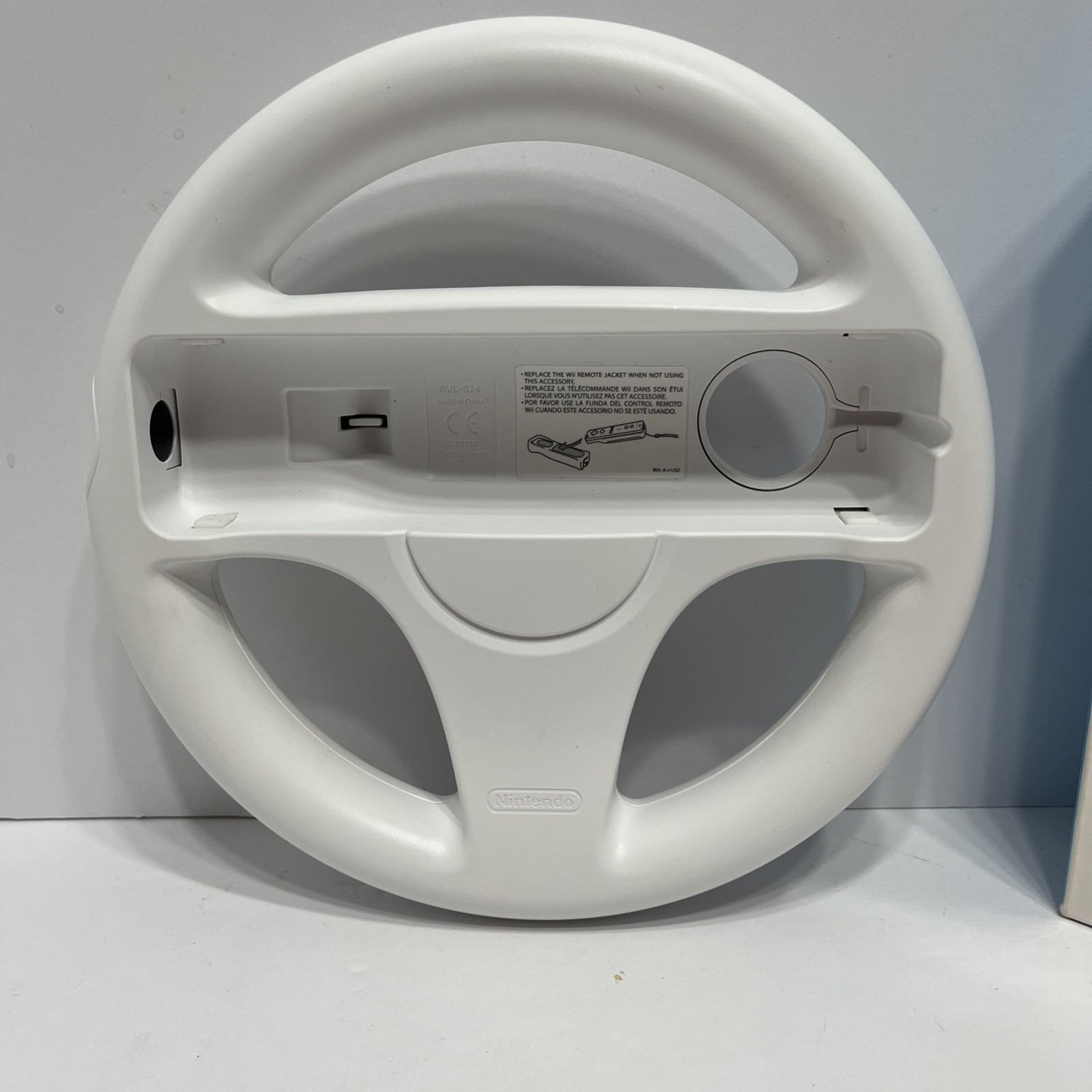 Official Nintendo White Wii Wheel Wii Remote Controller not included – Open BOX