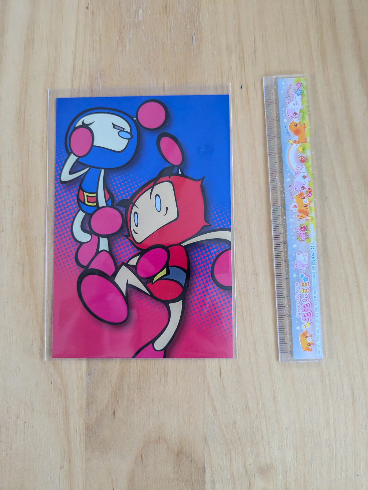 Super Bomberman R2 40th anniversary postcards Aobon and Akabon