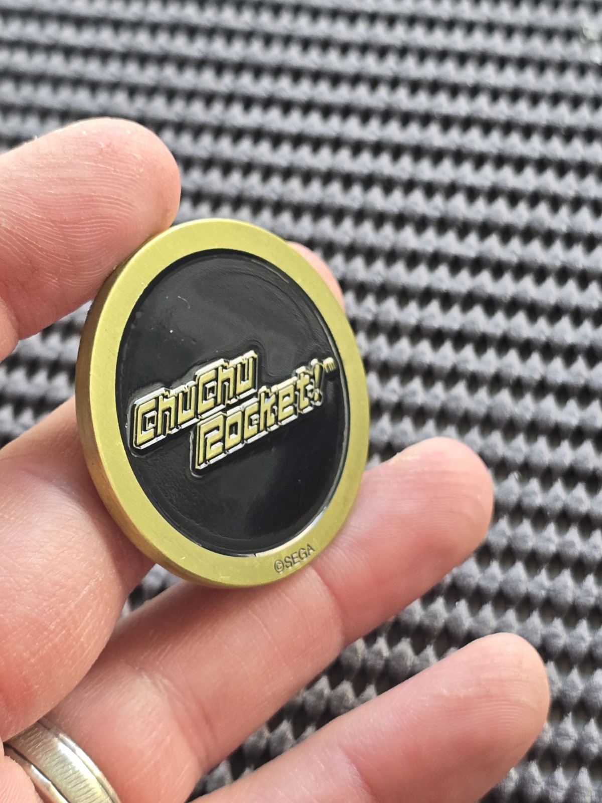 Chu Chu Rocket! Sega Shop UK Coin Medal Excl Rare Promo GENESIS SATURN DREAMCAST
