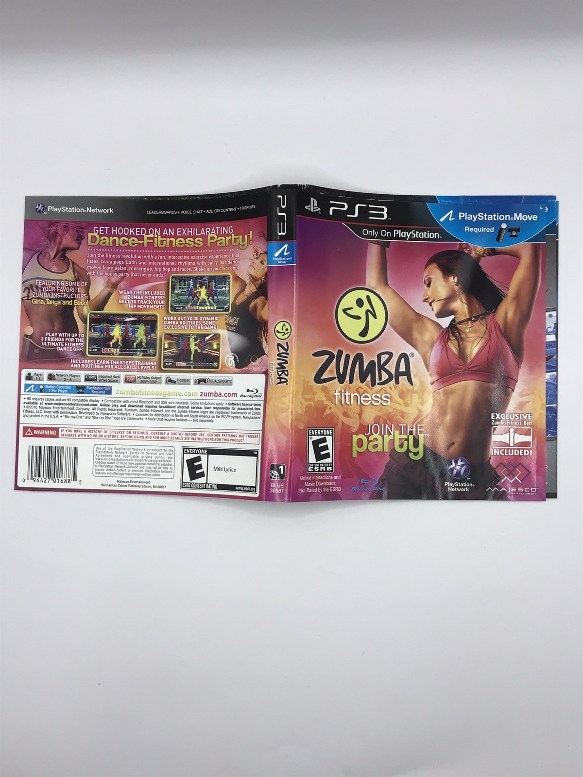 Lot Of 3 Ps3 Games NO CASES,Michael Jackson Ps3, Zumba Ps3, Sports Champions Ps3