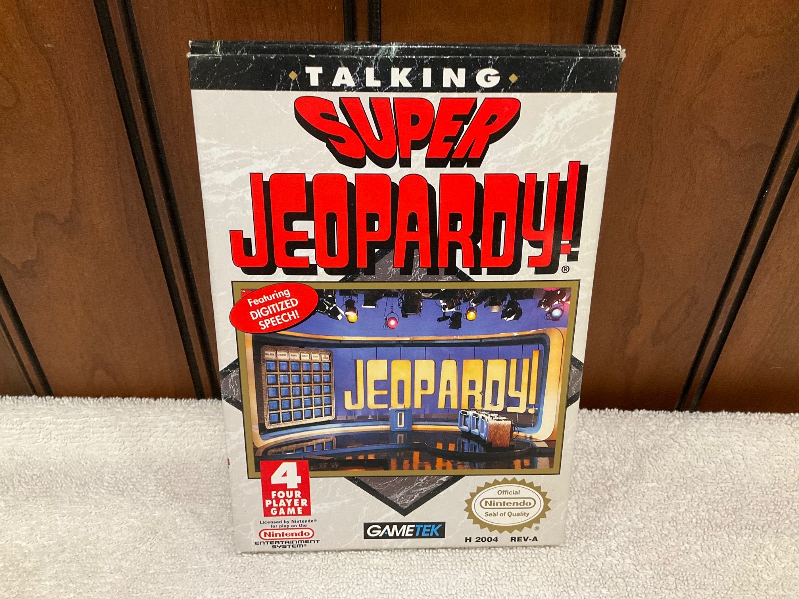 Talking Super Jeopardy NES Nintendo 1990 CIB Complete Box Manual GameTek REV-A