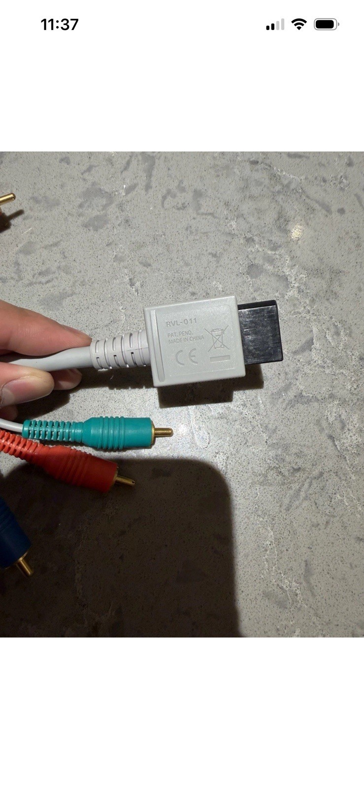 Nintendo Wii Official Genuine OEM Component HD AV Cable RVL-011 HDTV FAST SHIP
