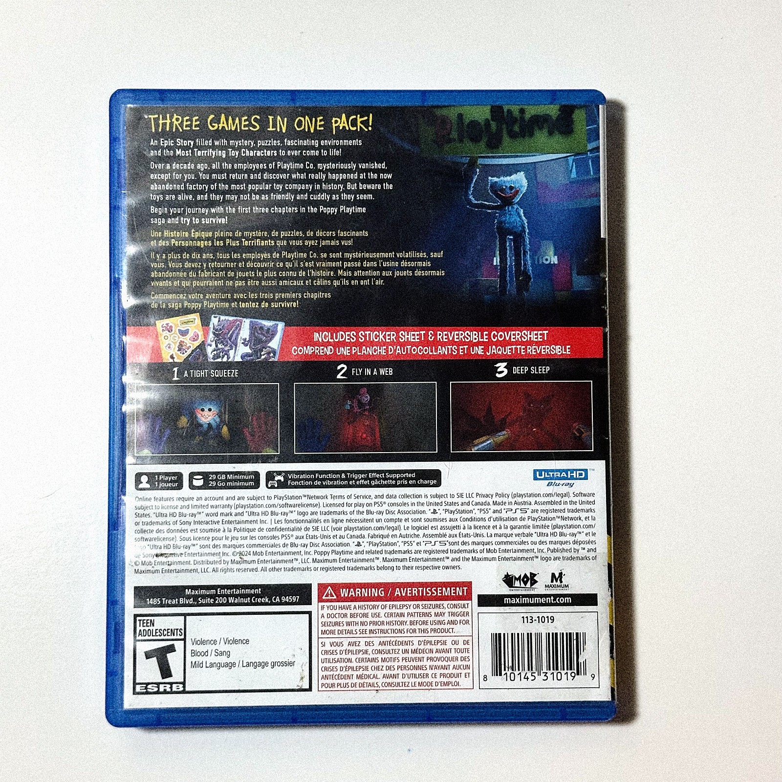 Poppy Playtime Triple Pack (Sony PlayStation 5) 2024