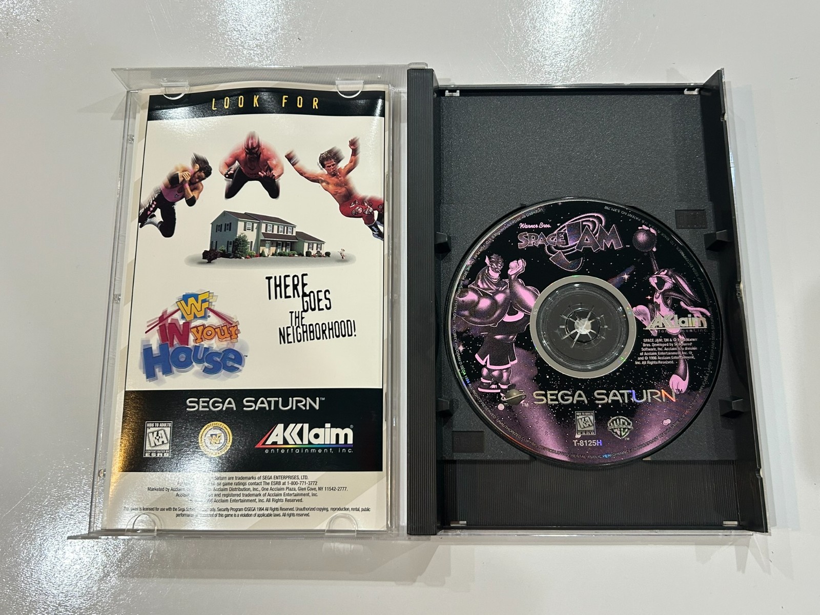 Space Jam (Sega Saturn, 1996) CIB Complete in Box w Manual + Reg + Foam N MINT~