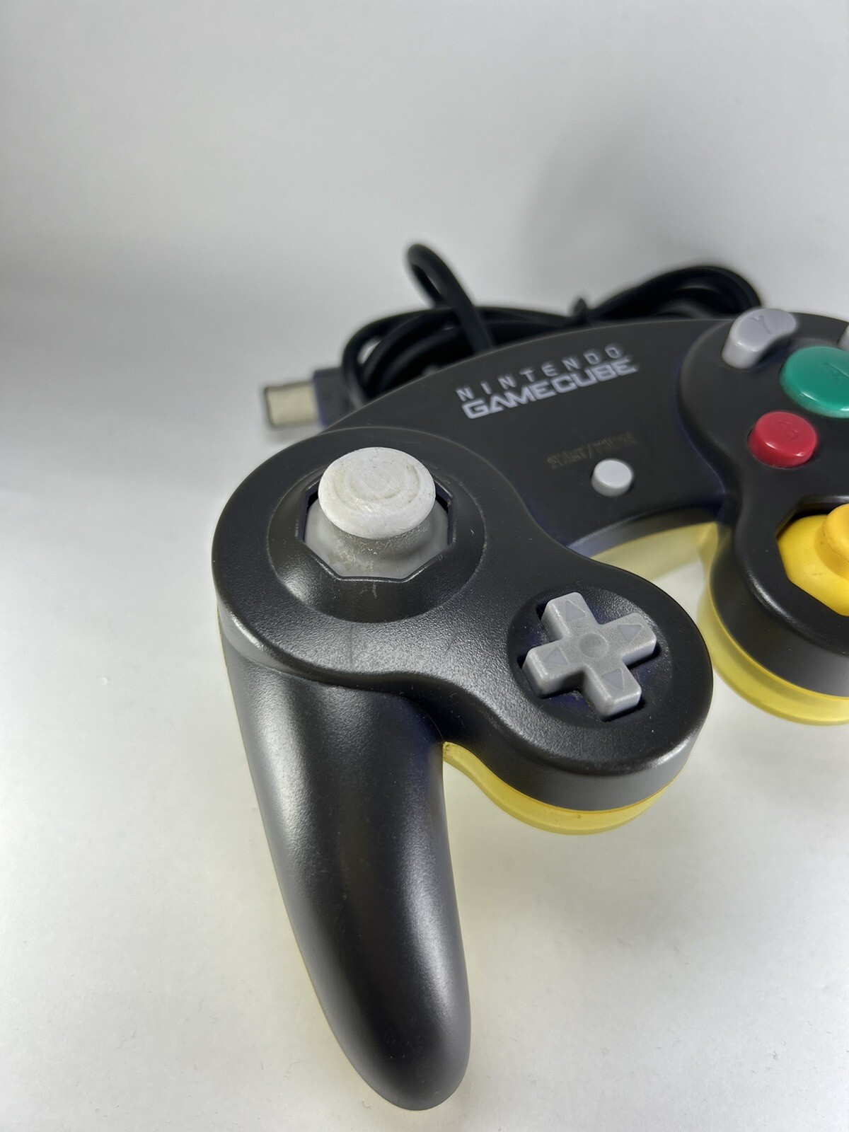 Official Nintendo Black Clear GameCube Game Controller rare