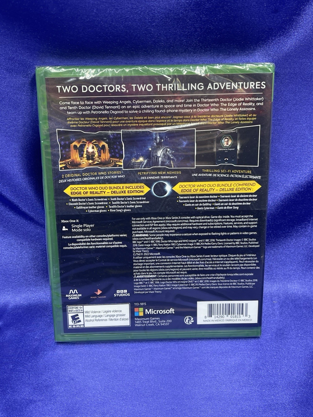 Doctor Who: The Edge of Reality & The Lonely Assassins (Xbox One,X|S) New Sealed