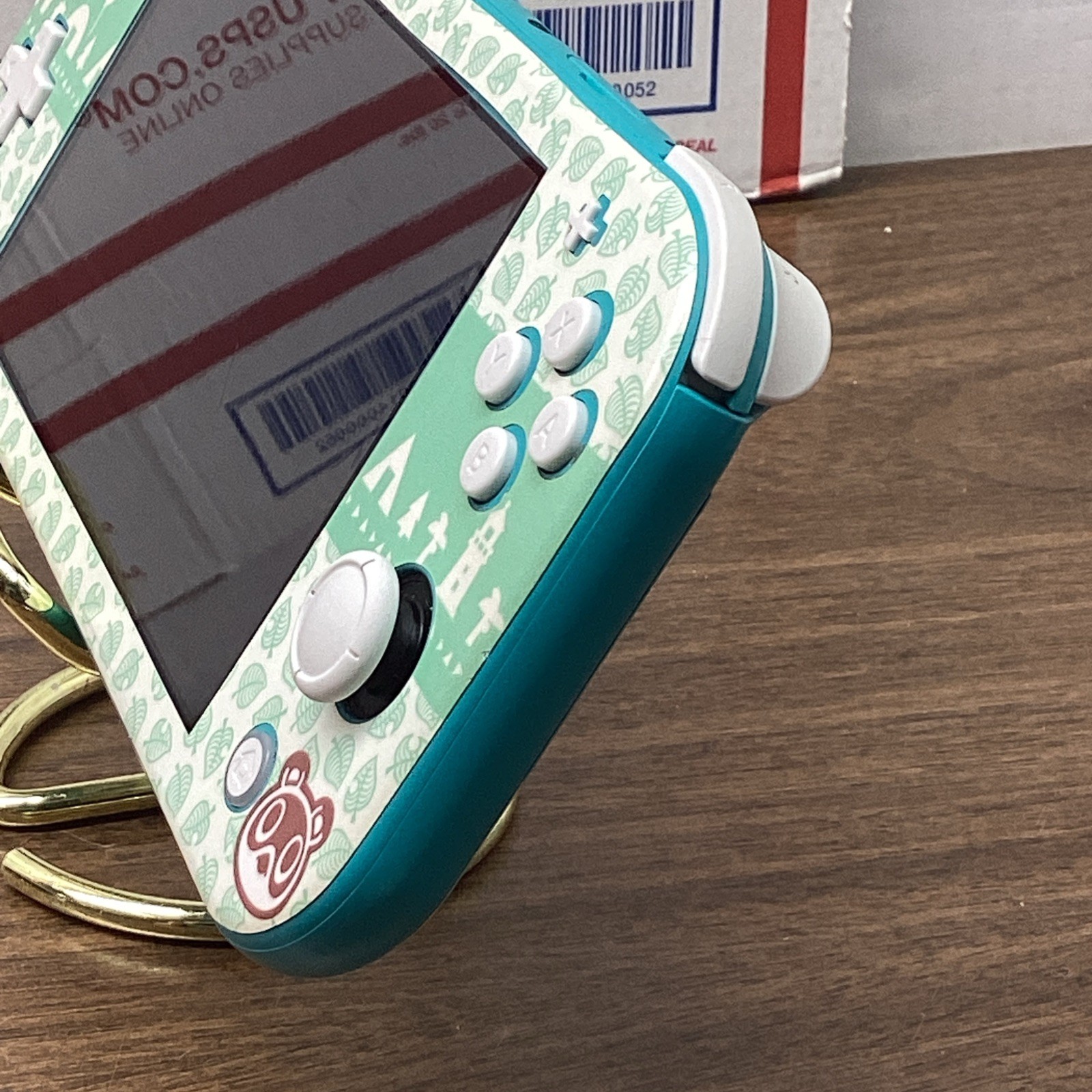 Nintendo Switch Lite Animal Crossing Edition Teal/White Handheld 32GB No Charger
