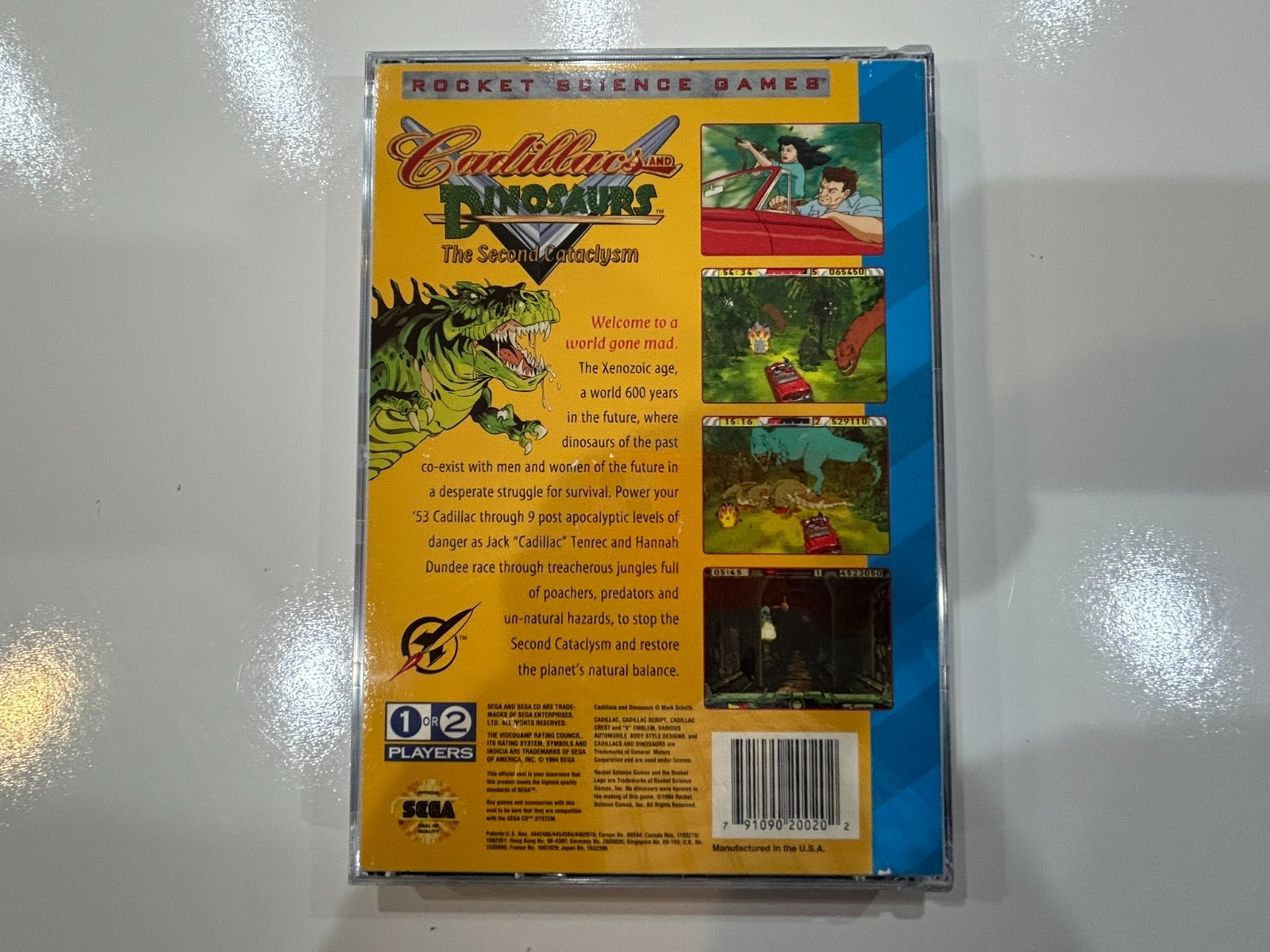 Cadillacs and Dinosaurs: The Second Cataclysm (Sega CD) Complete w Reg N MINT
