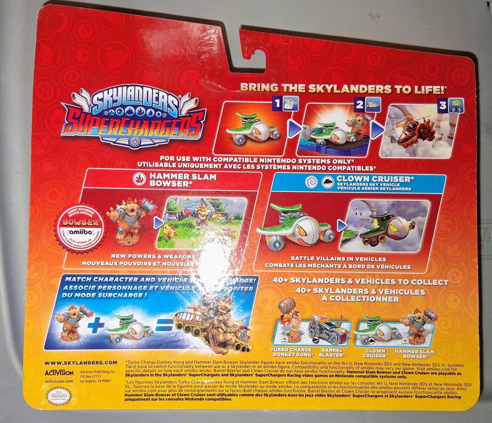 Skylanders Superchargers Hammer Slam Bowser & Turbo Charge Donkey Kong Amiibo