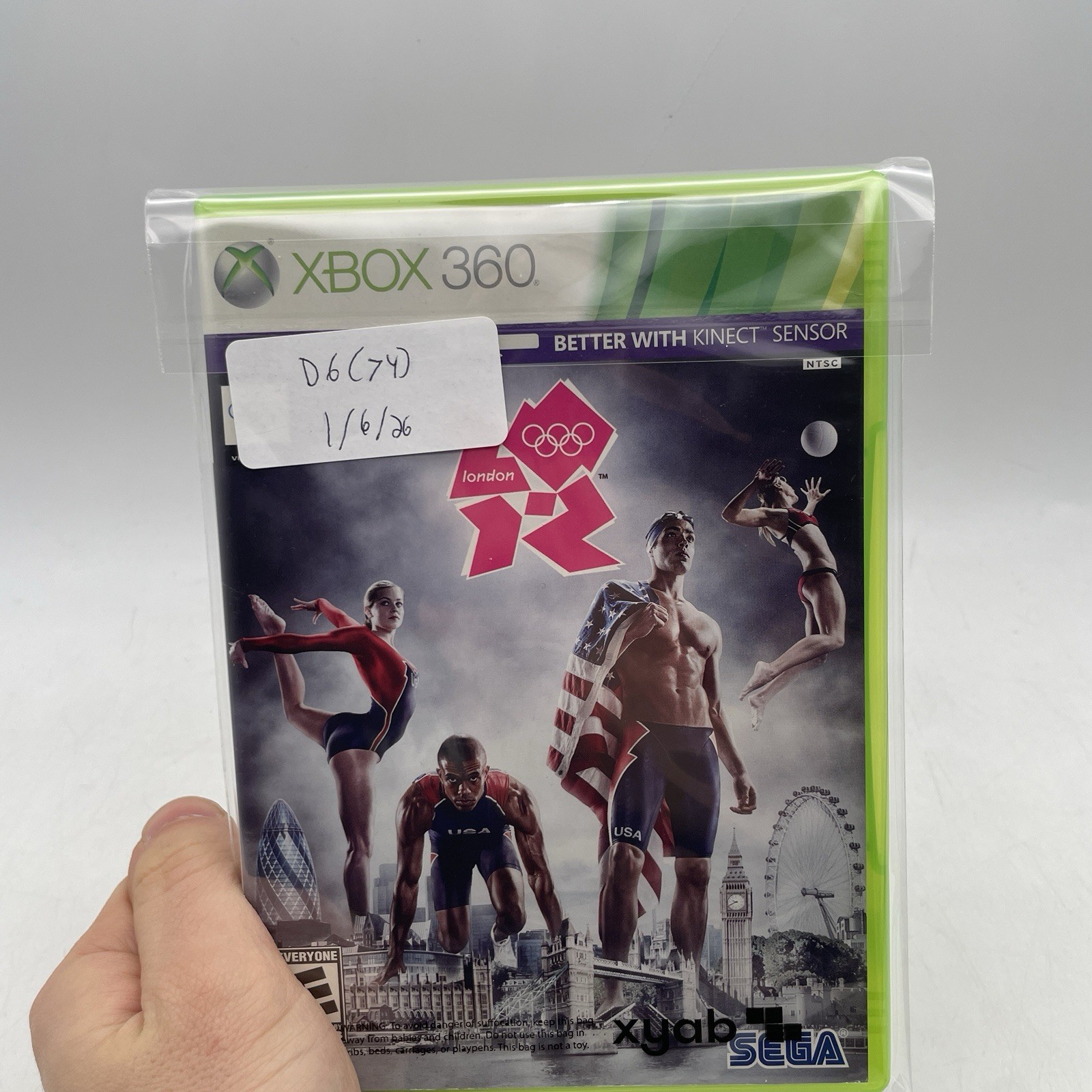 London 2012 Microsoft Xbox 360 Complete W/ Manual CIB Tested