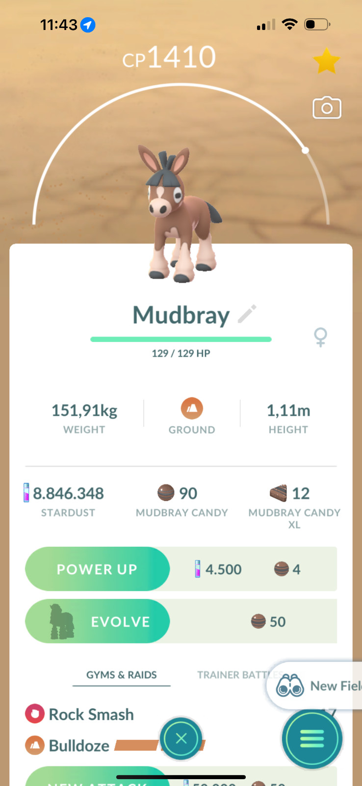 Pokémon Go | Mudbray | Trade 20K Stardust