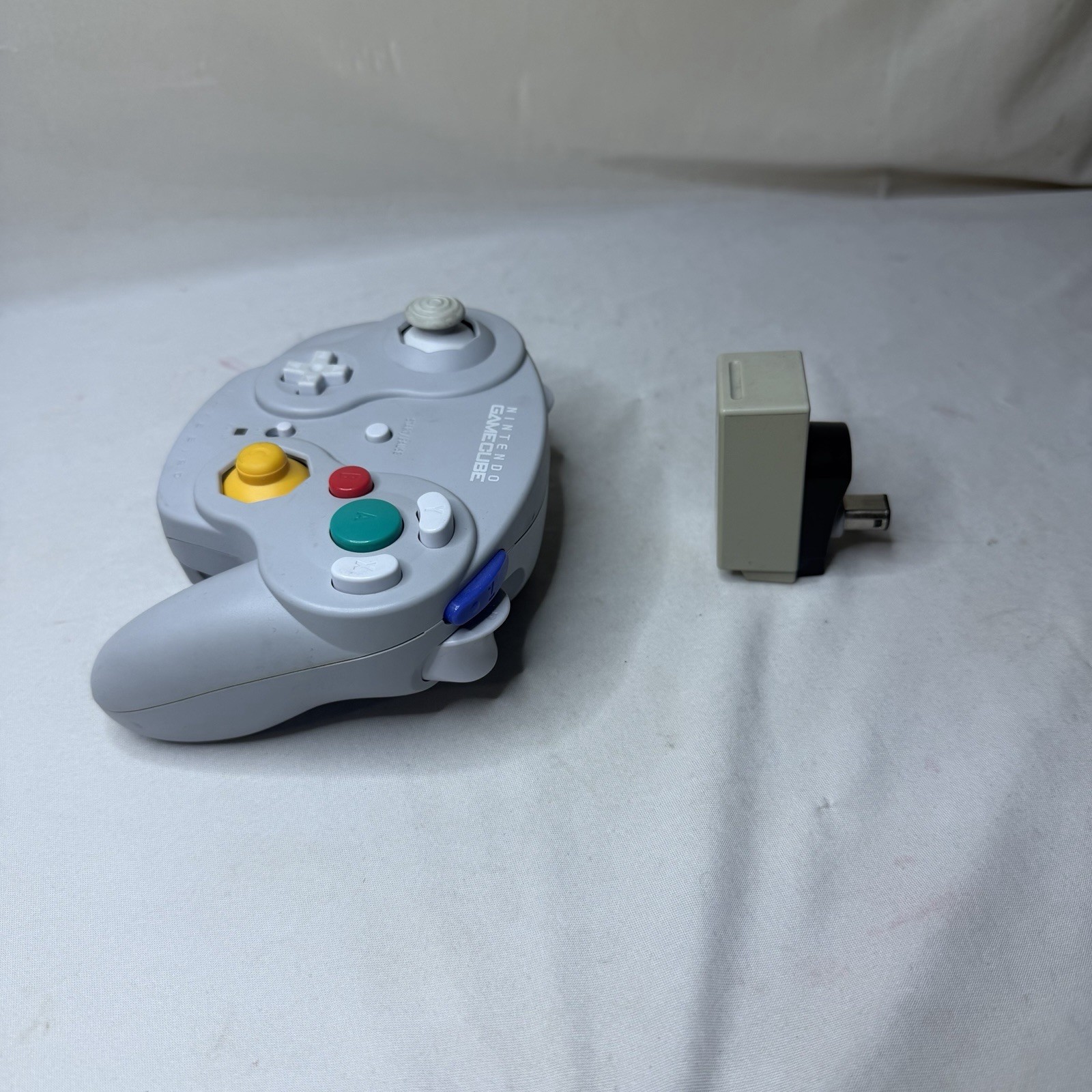 Nintendo Gamecube Wavebird Gray Wireless Controller w/ Receiver