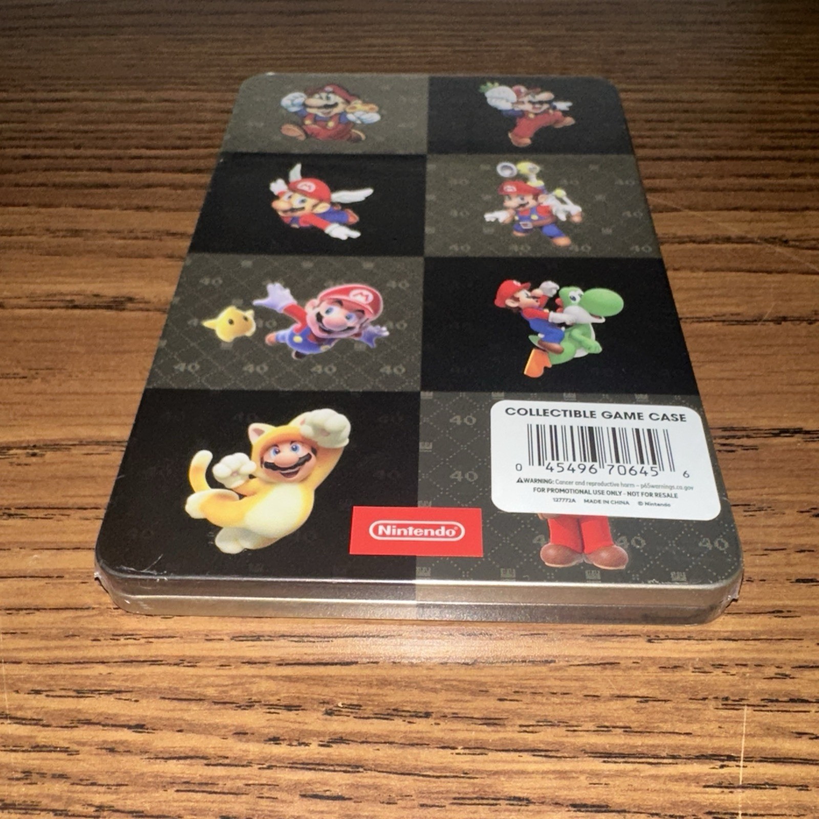 Nintendo Super Mario Bros. 40th Edition Metal Game Case for Switch. *Sealed* ✅