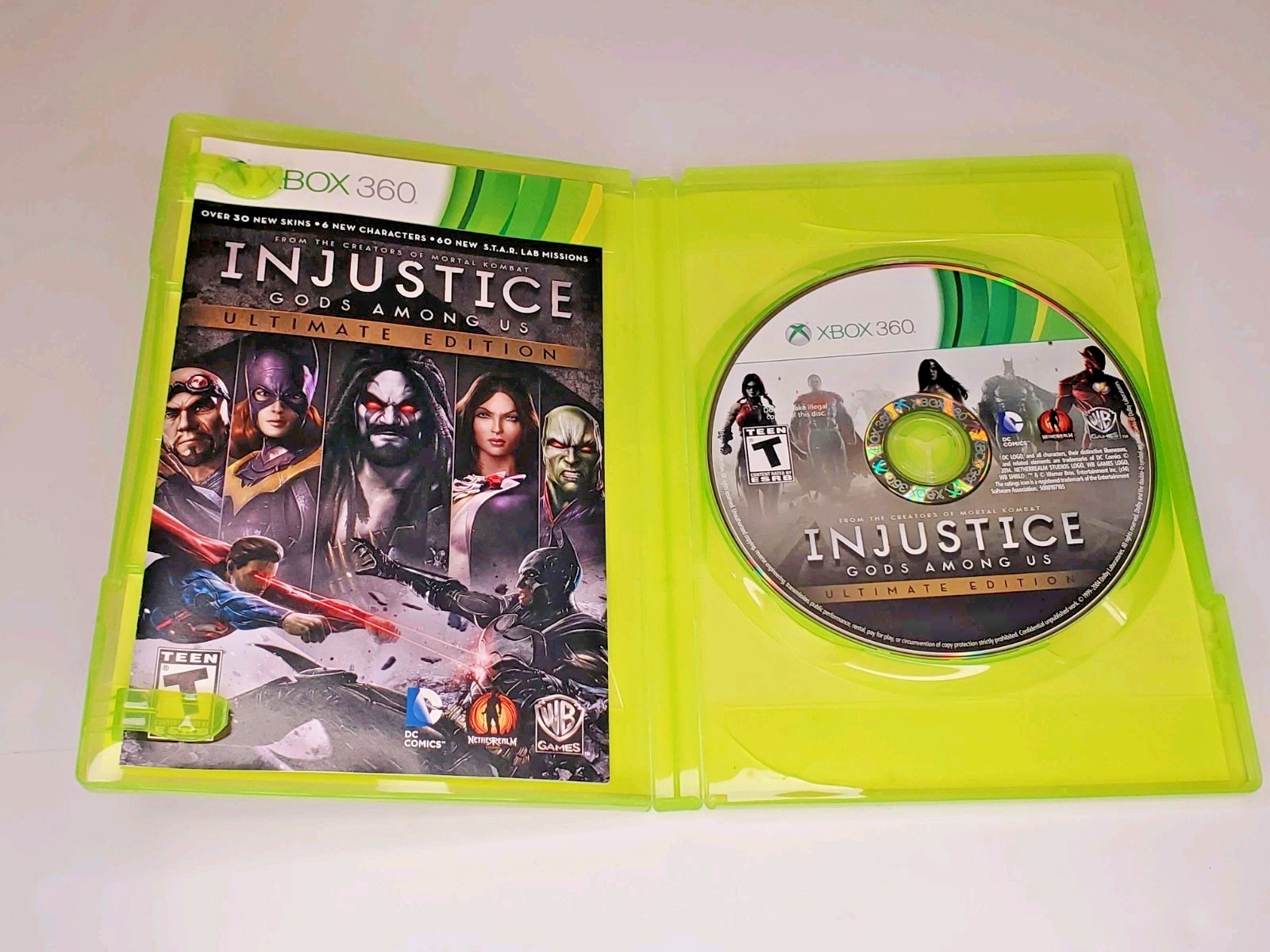 Injustice Gods Among Us Ultimate Edition XBOX 360 Fight Game Complete DC Comics