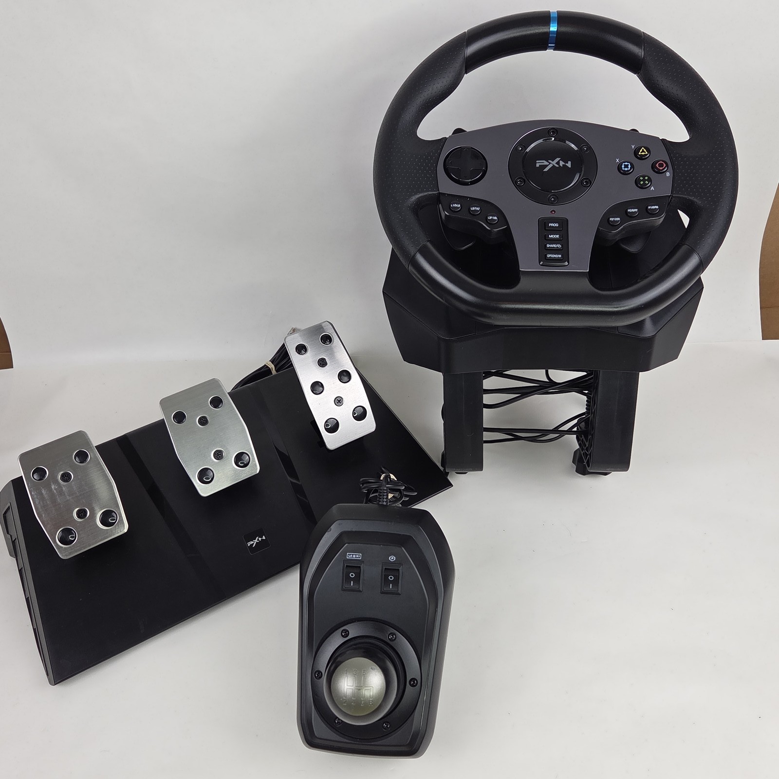 PXN V9 Gaming Racing Wheel Pedal Shifter Set PC PS4 Xbox One Switch