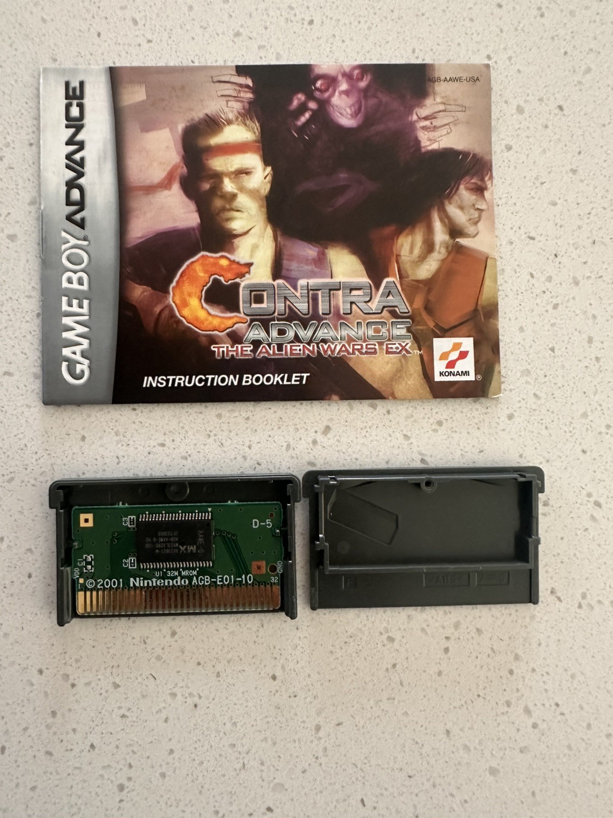 Contra Advance: The Alien Wars EX Manual included Tested & Working Very Clean