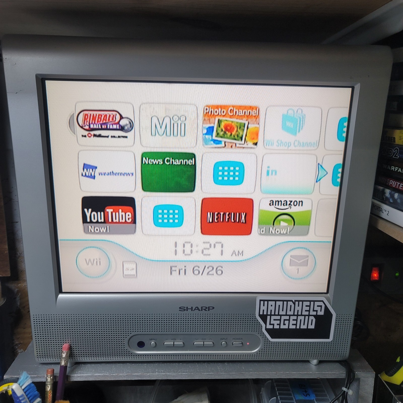 Nintendo Wii Console Bundle White Tested Complete + 6 Games Remote Nunchuk