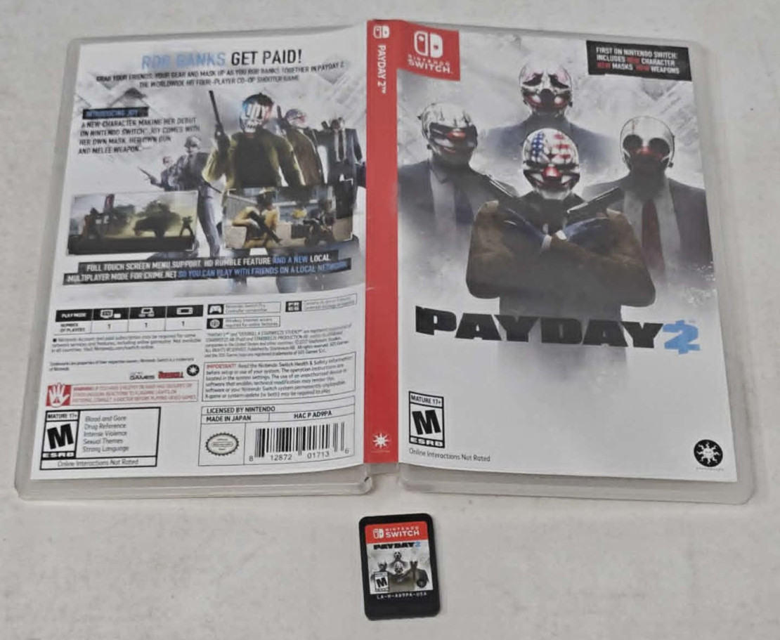 SW Payday 2 *Tested*Free Shipping*