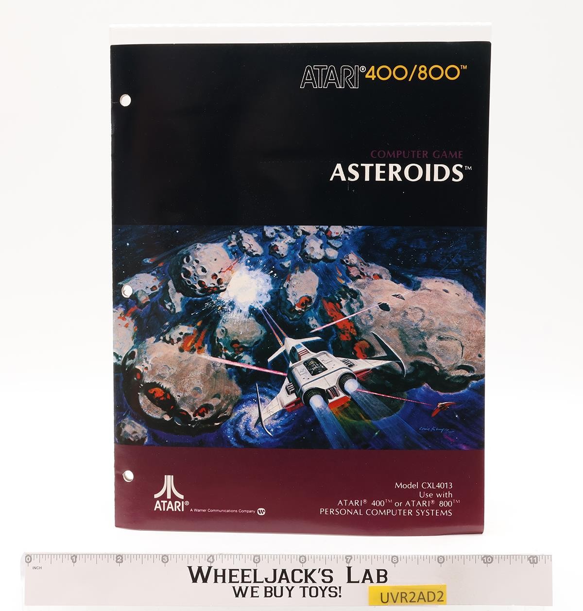 Asteroids Computer Program ATARI 400/800 1981 Vintage Game Cartridge
