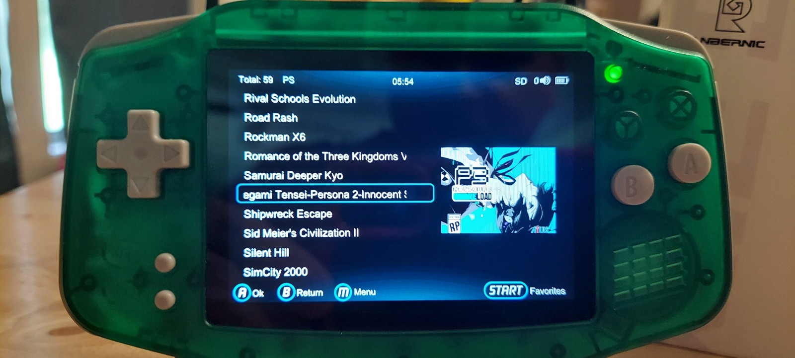 Anbernic RG 34XXSP Handheld Game System. TONS of preloaded Games!
