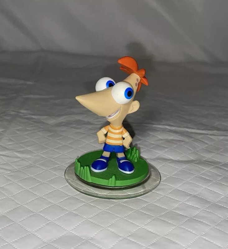 Disney Infinity Phineas & Ferb Figure Character Phineas and Agent P Perry Lot