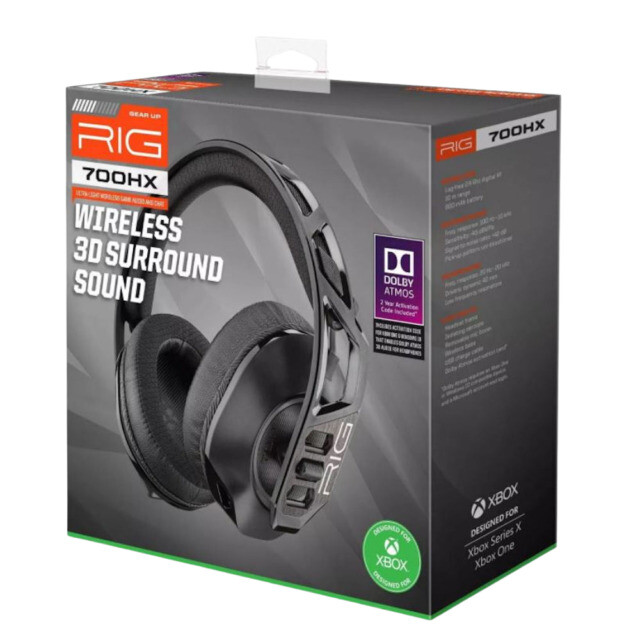 NACON RIG 700HX Black Ear-Cup (Over the Ear) Headset for Xbox One/Series X|S