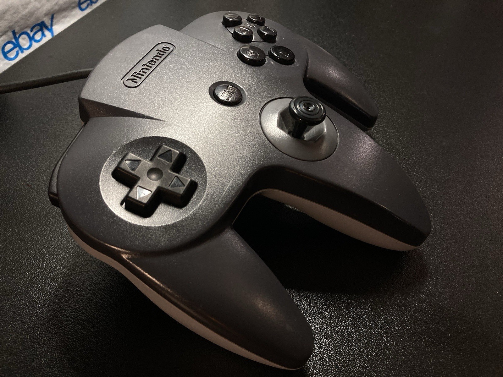 Nintendo 64 N64 Black n Gray Custom Button Controller Benchmarking Rebuilt stick