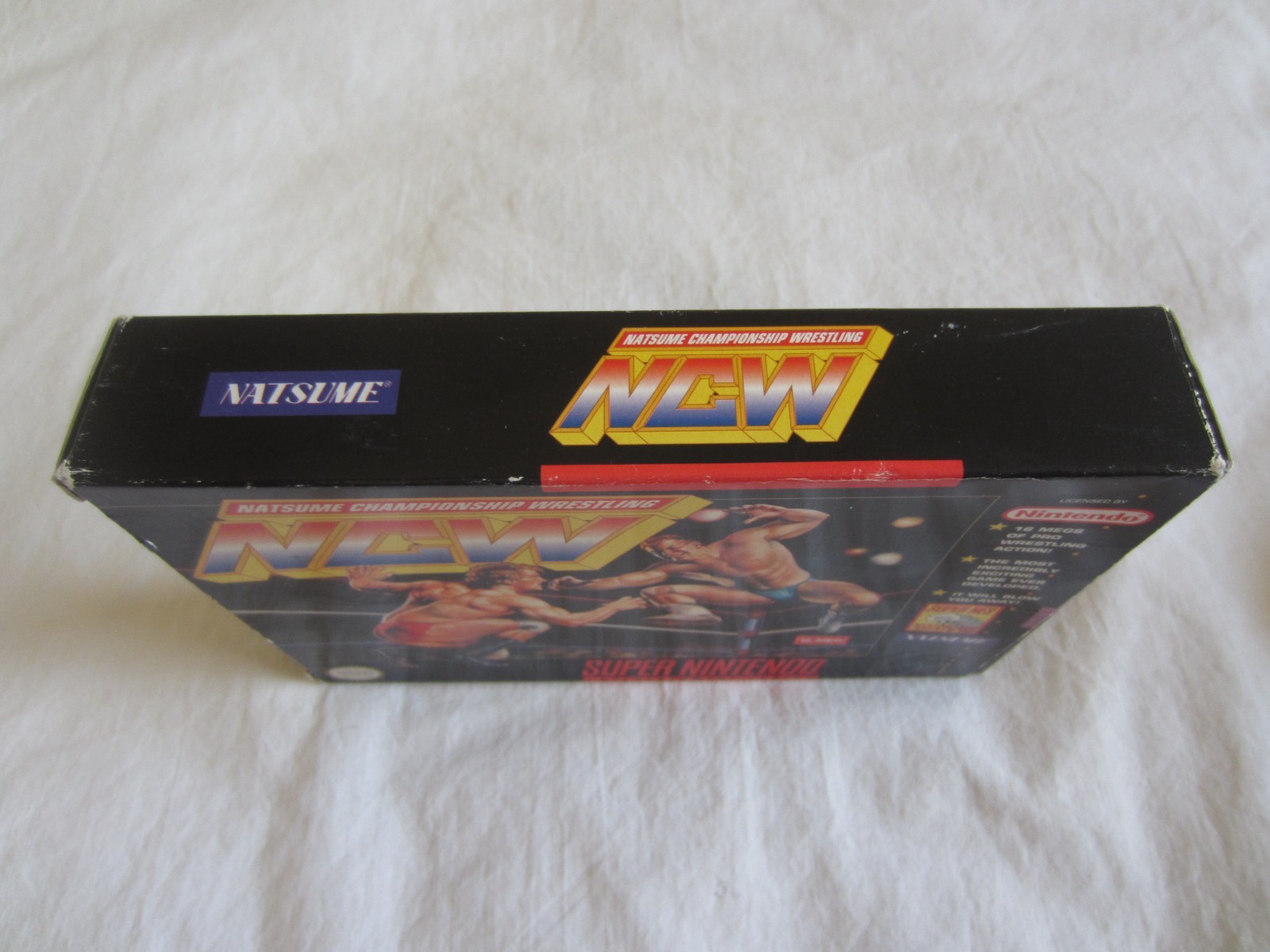 Natsume Championship Wrestling SNES Super Nintendo Complete 1994 Natsume RARE