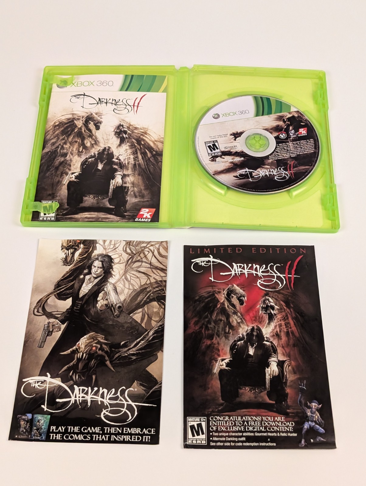 The Darkness 2 II Limited Edition (Xbox 360) ➡️CIB – Tested – Near Mint 📀!