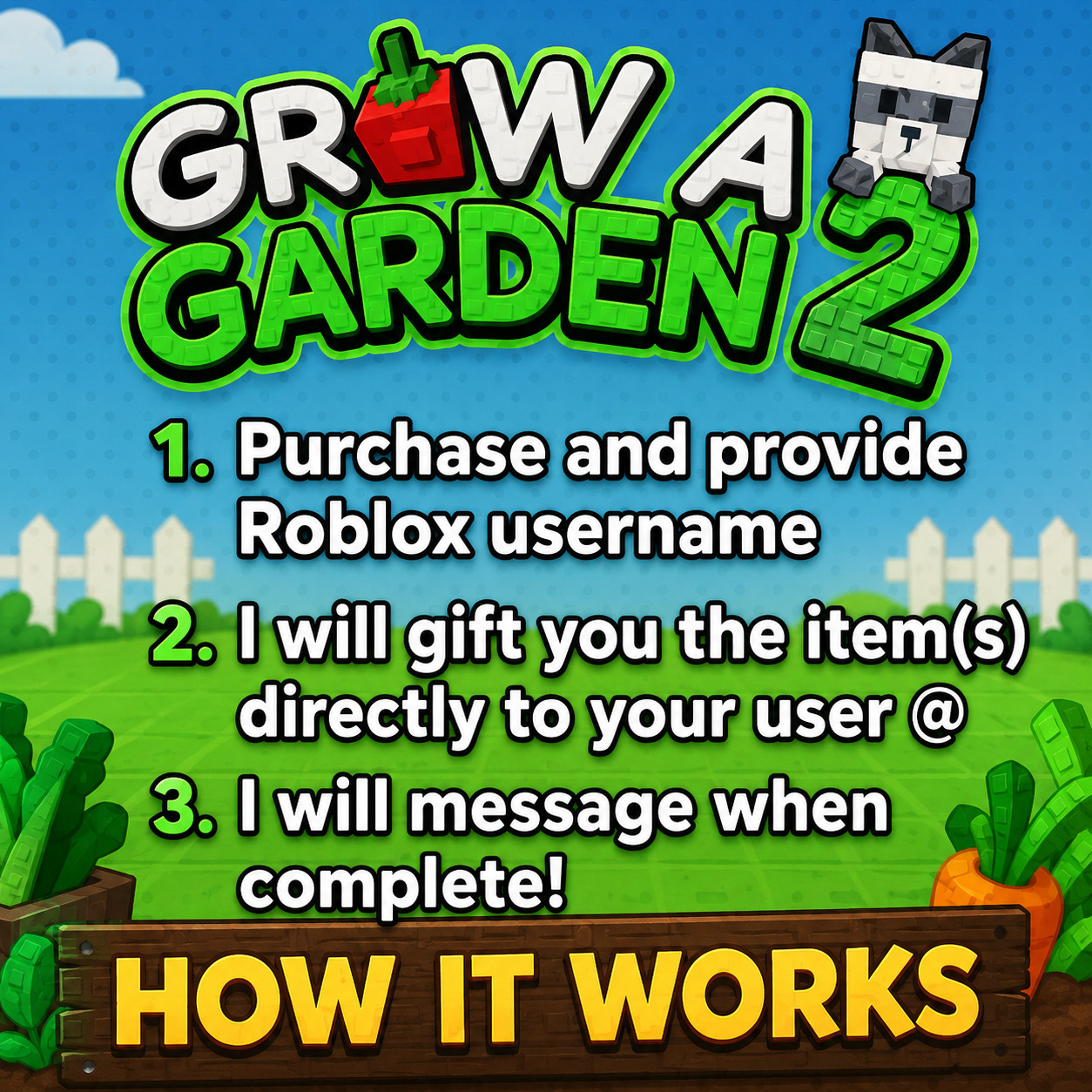 🔥100X RAINBOW SEEDS!🪴GROW A GARDEN 2 – !⚡GAG2💸 |‼️FAST & CHEAPEST‼️BLOXWAVE