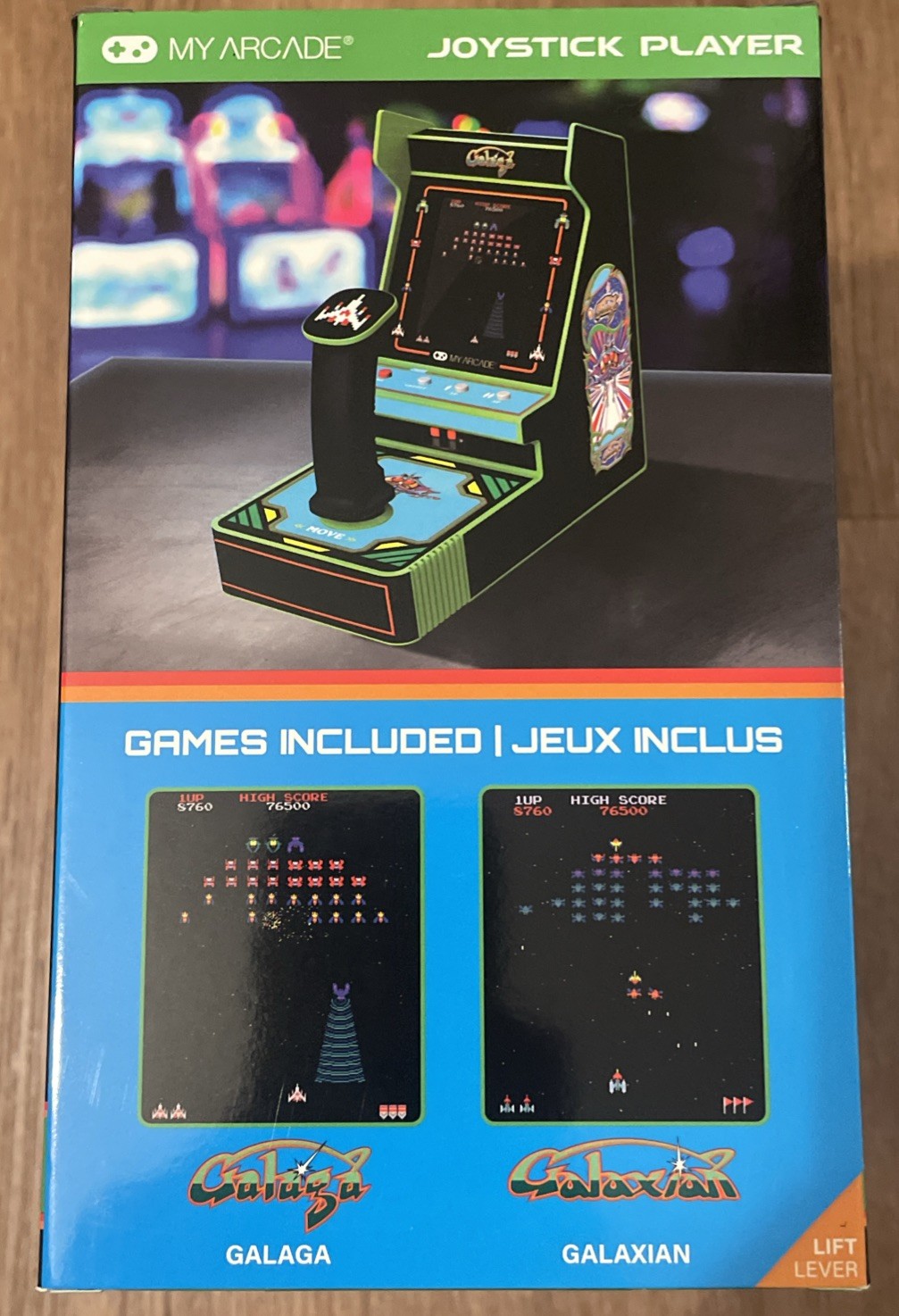 My Arcade Galaga Joystick Player 2in1 Galaga/Galaxian Video Games Machine 3.2″
