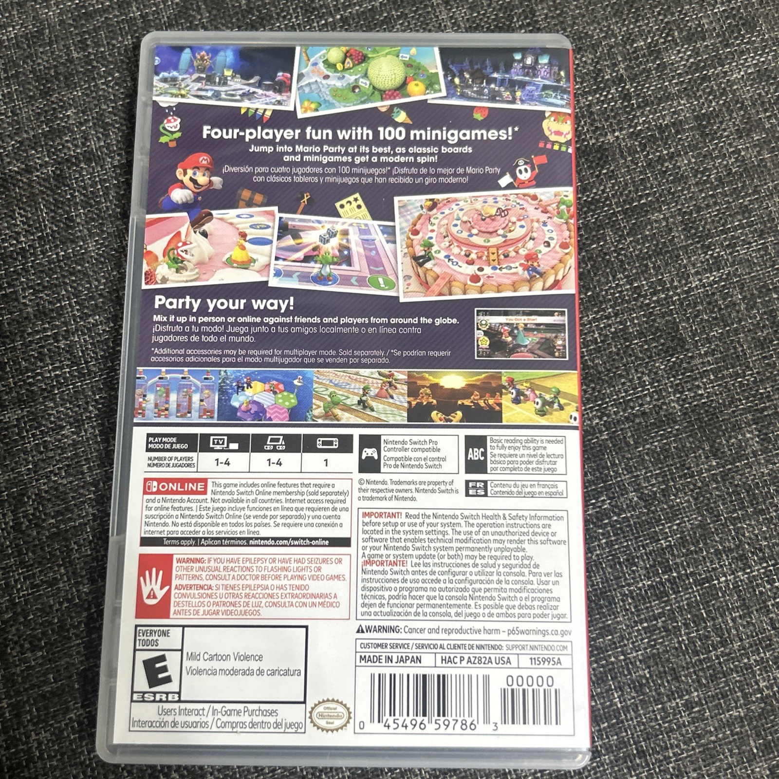 Nintendo Switch Mario Party Superstars Untested A13