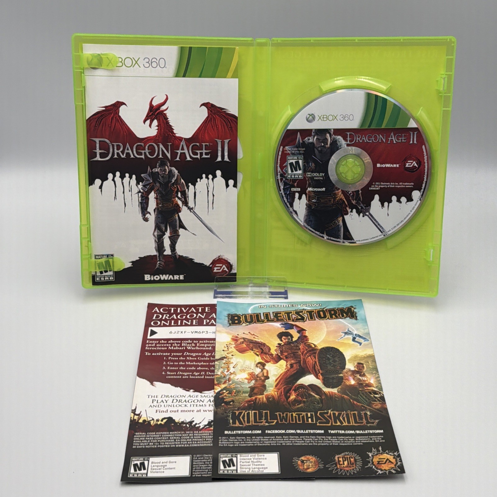 Dragon Age 2 – Microsoft Xbox 360 – CIB Complete w/ Manual – Tested Free Ship
