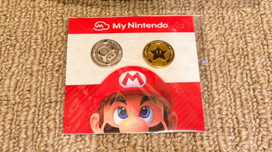 My Nintendo Platinum Point & Gold Point Coins Pin Set New