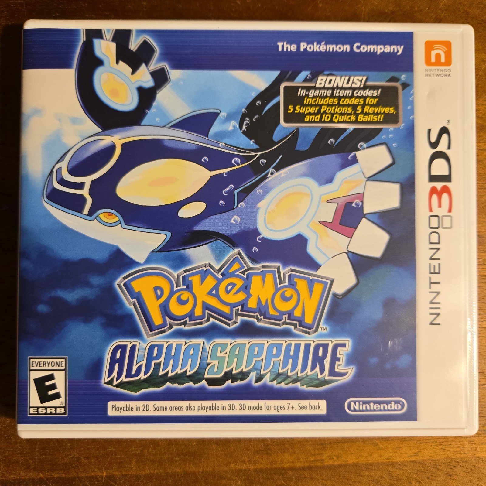 Pokemon Omega Ruby & Alpha Sapphire – BONUS Variant With Bonus Insert -NO GAME