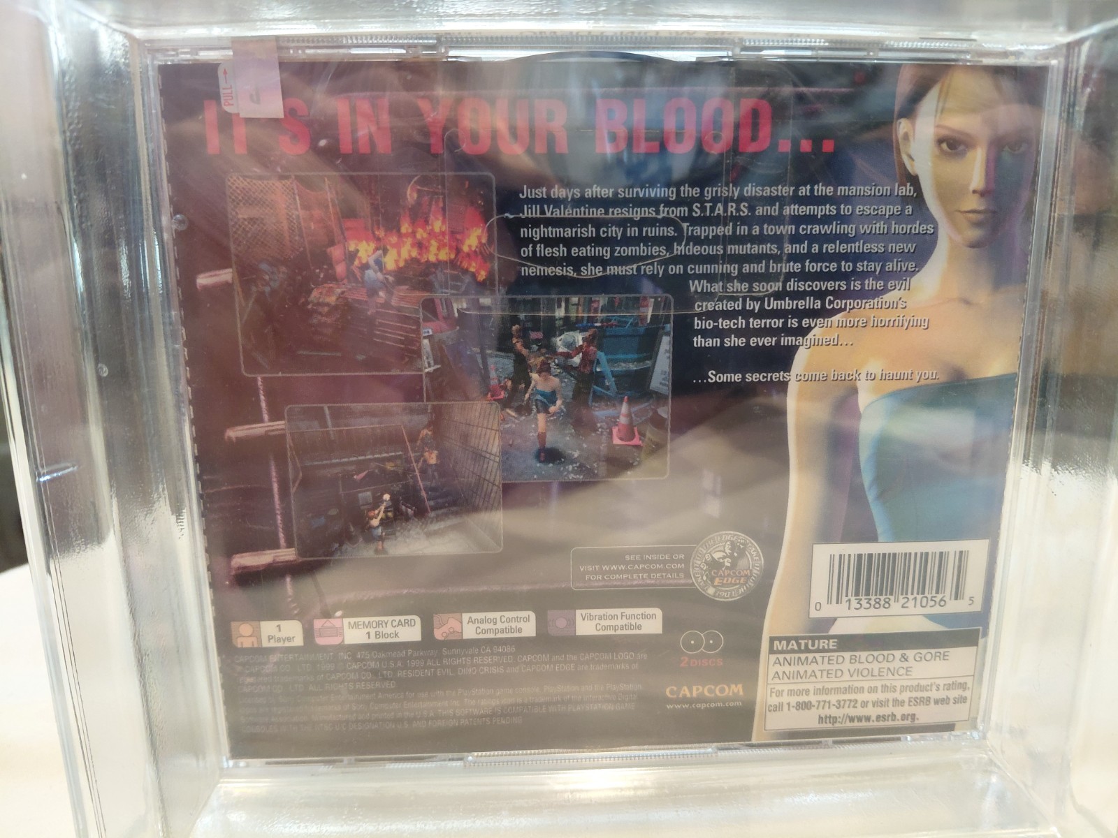 Resident Evil 3 Dino Crisis Demo PS1 Playstation Wata 9.4