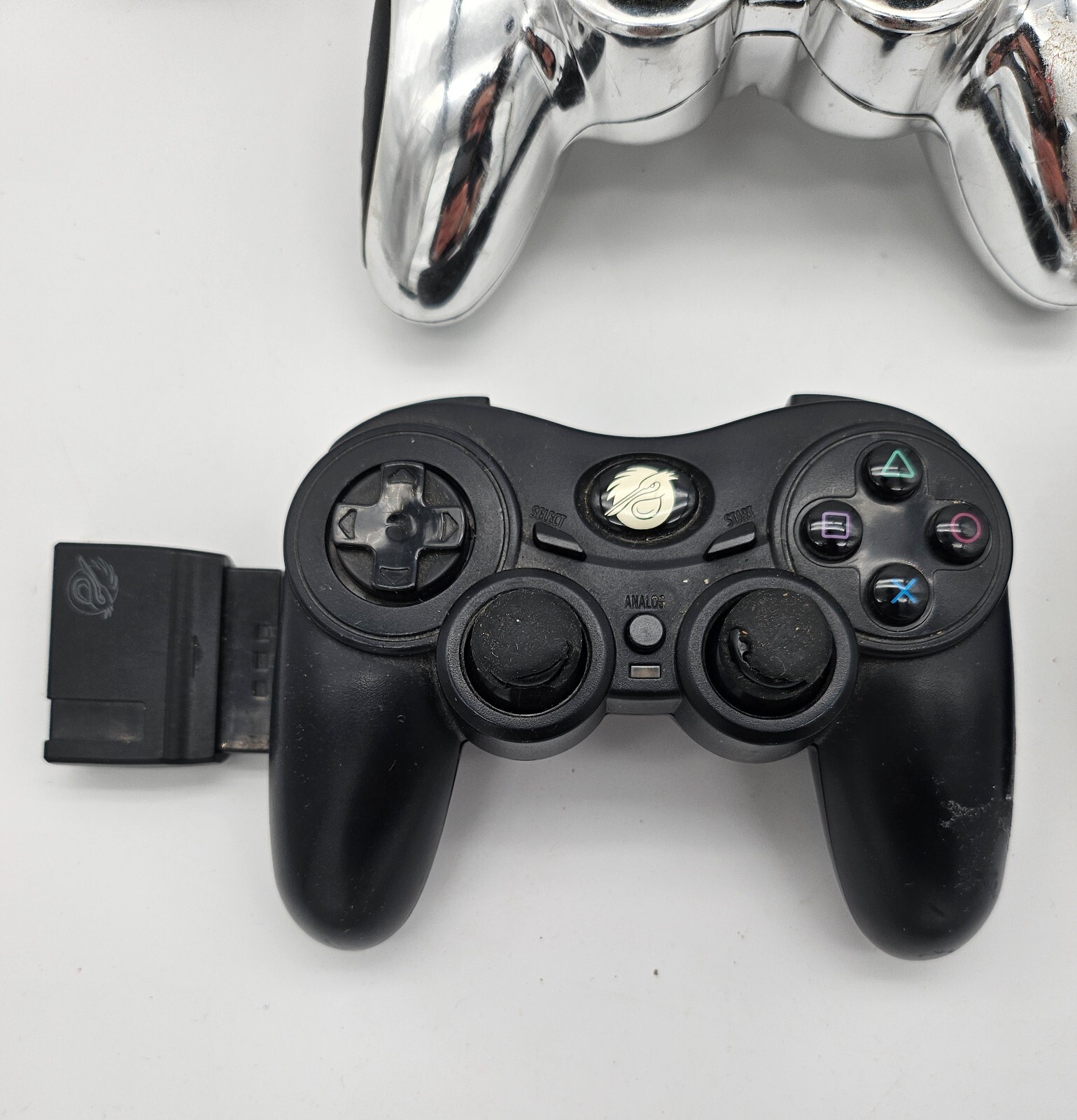 Lot of 3 PS2 Third Party Controllers 1 Datel 2 Pelican All Untested