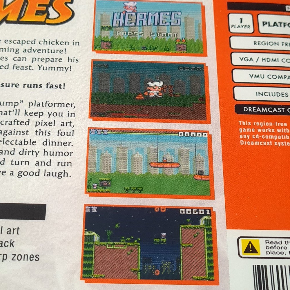 Hermes Dreamcast RegionFree NTSC-J-US VGNY Plateforme Action