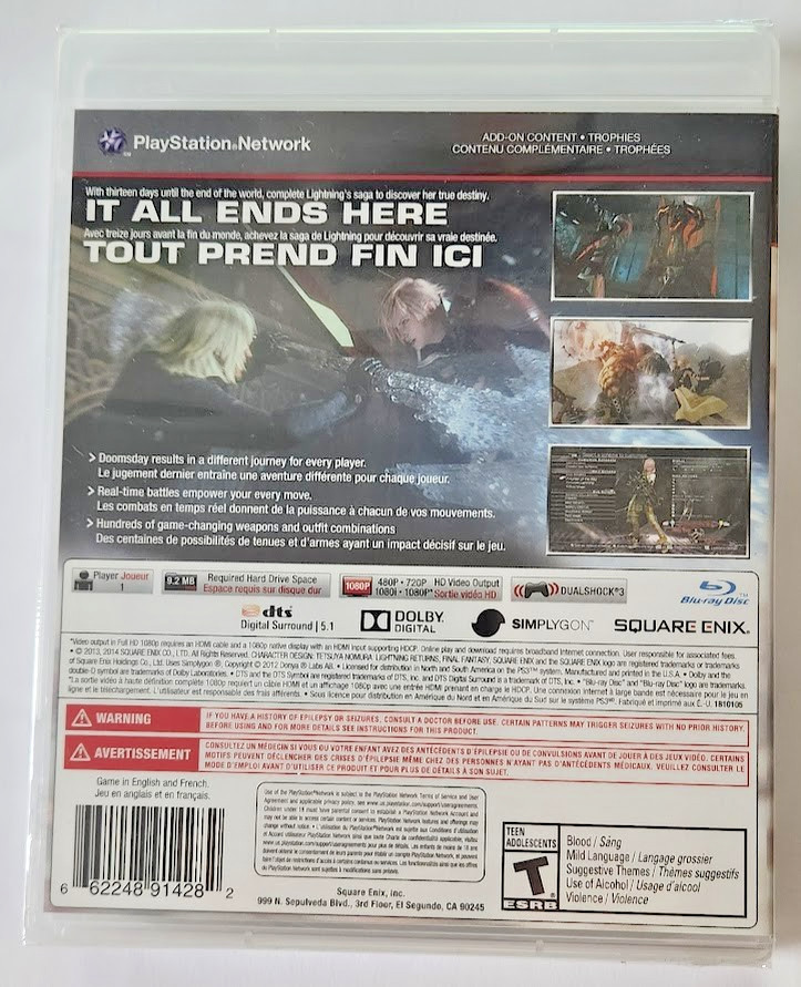 Lightning Returns: Final Fantasy XIII PS3 Brand New Game [2014 RPG]
