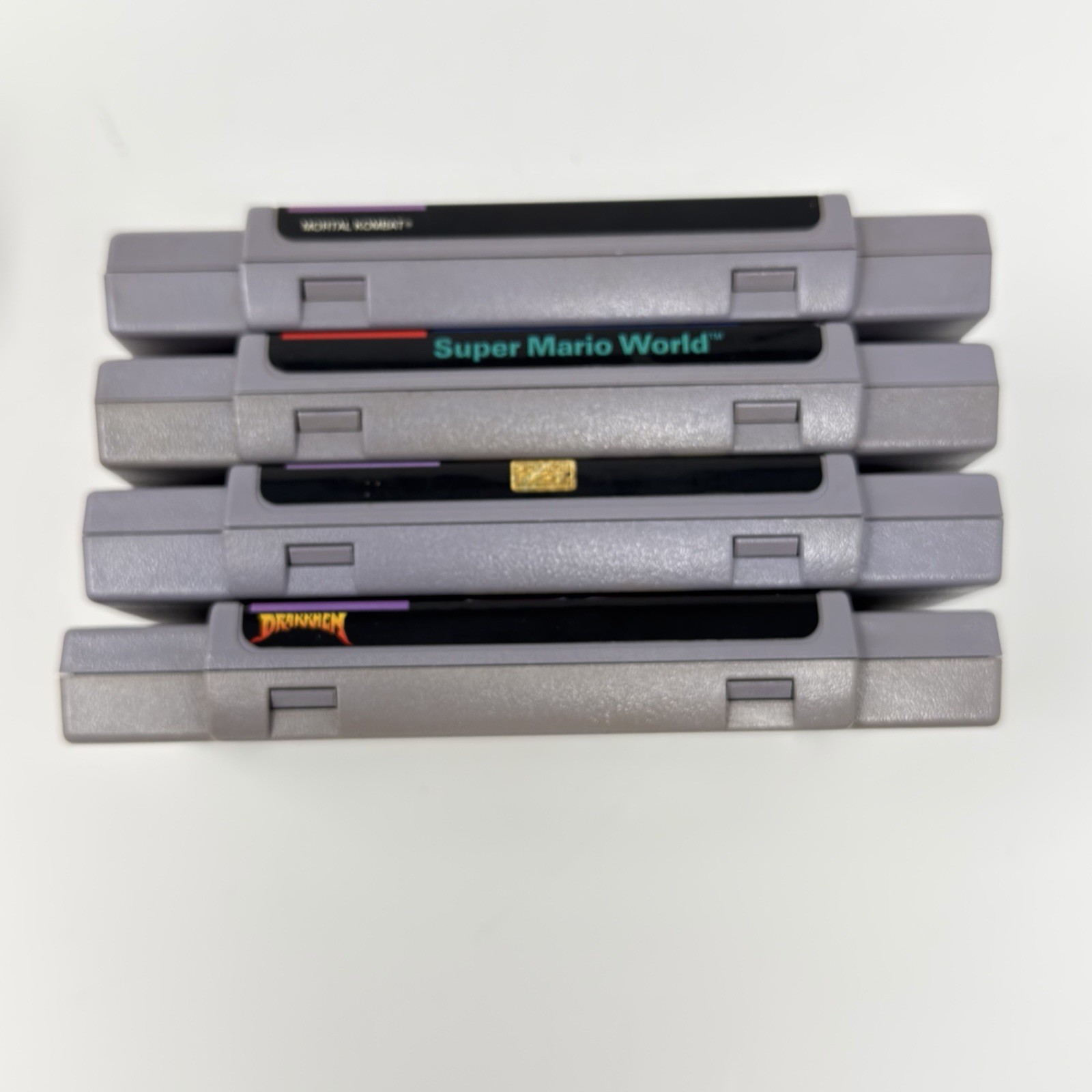 Super Nintendo SNES Console Bundle 4 Games Controller Tested Works Super Mario