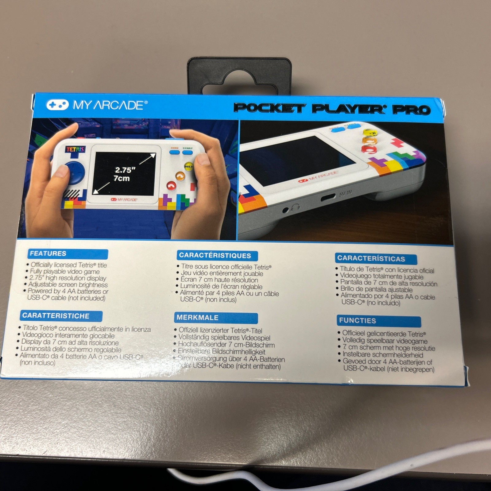 My Arcade | Tetris Pocket Player Pro -Portable Handheld Gaming System DGUNL-7028
