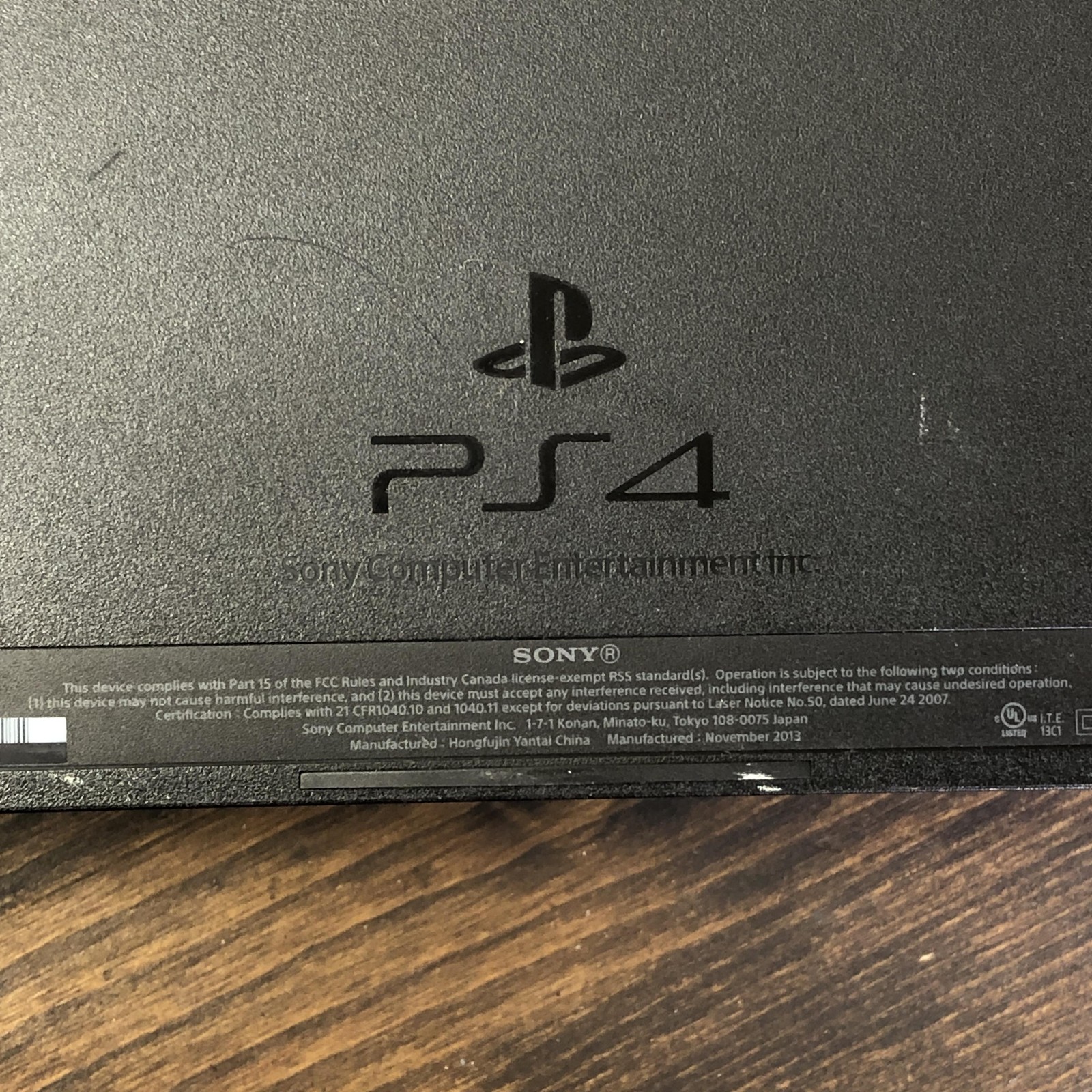 Sony PlayStation 4 PS4 CUH-1001A 500GB Black Console W/ Red Controller Cord
