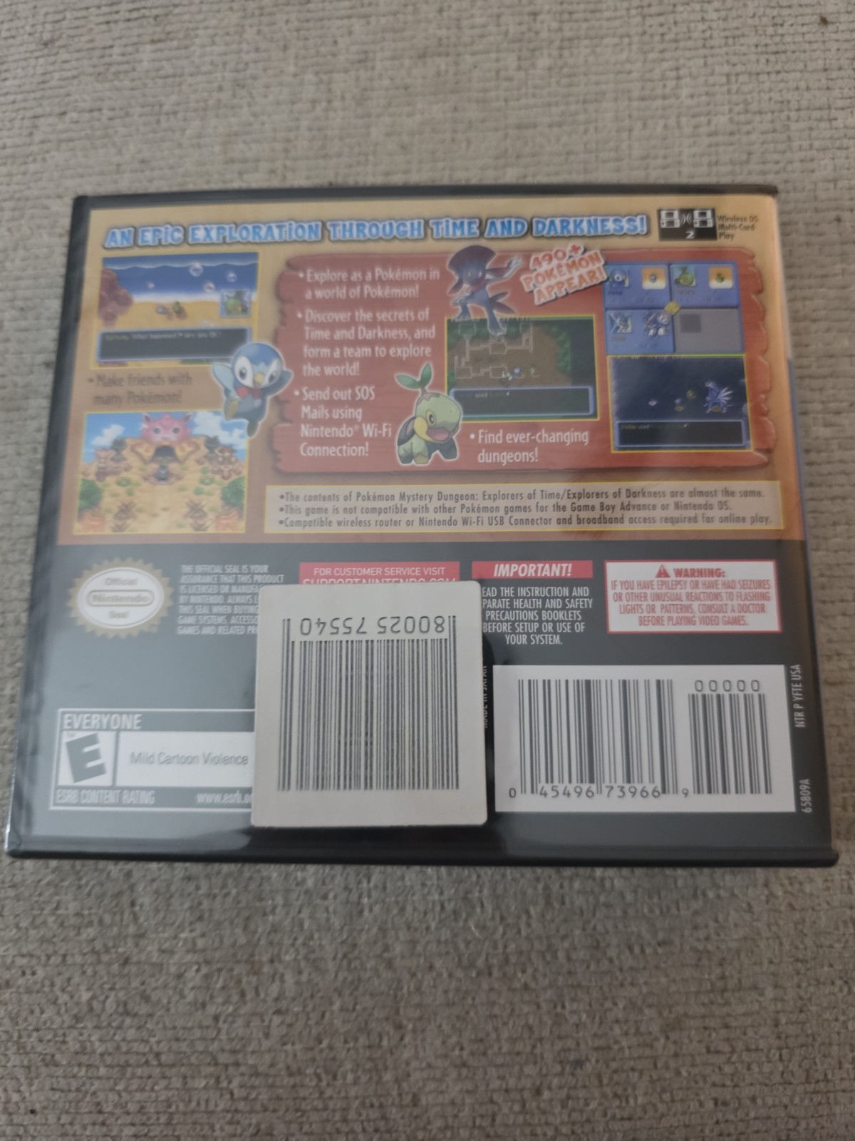 Pokémon Mystery Dungeon Explorers of Time Nintendo DS Brand New Sealed “Y” Folds