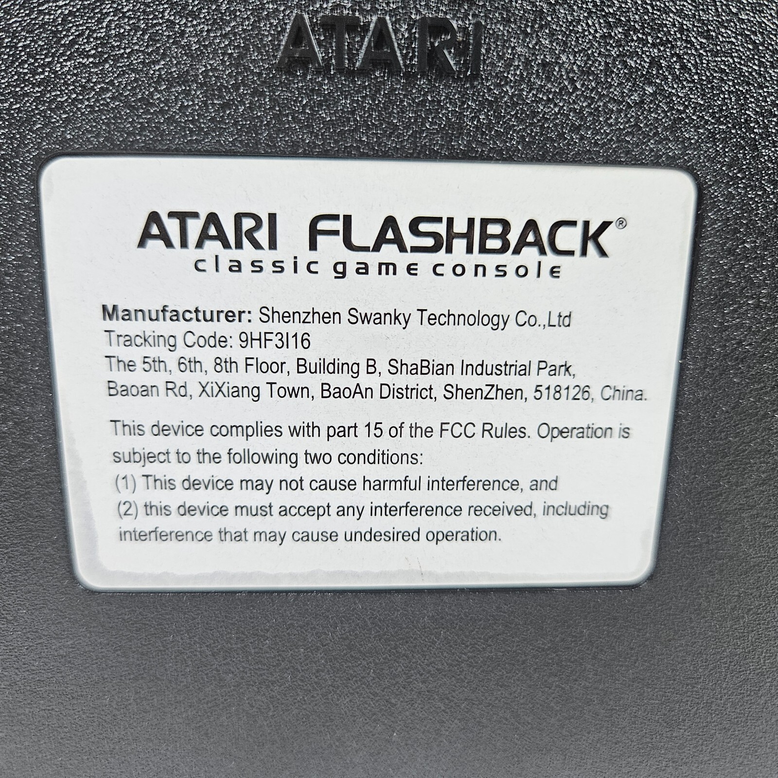 Atari Flashback Plug In Play Classic Game Console With 1 Joystick Controller